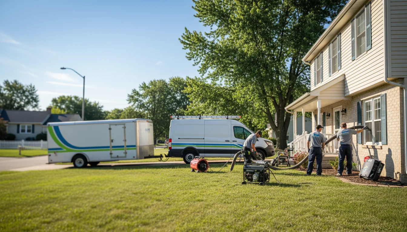 Flooded Basement Restoration And Cleanup With Repair in Bucyrus, KS near me